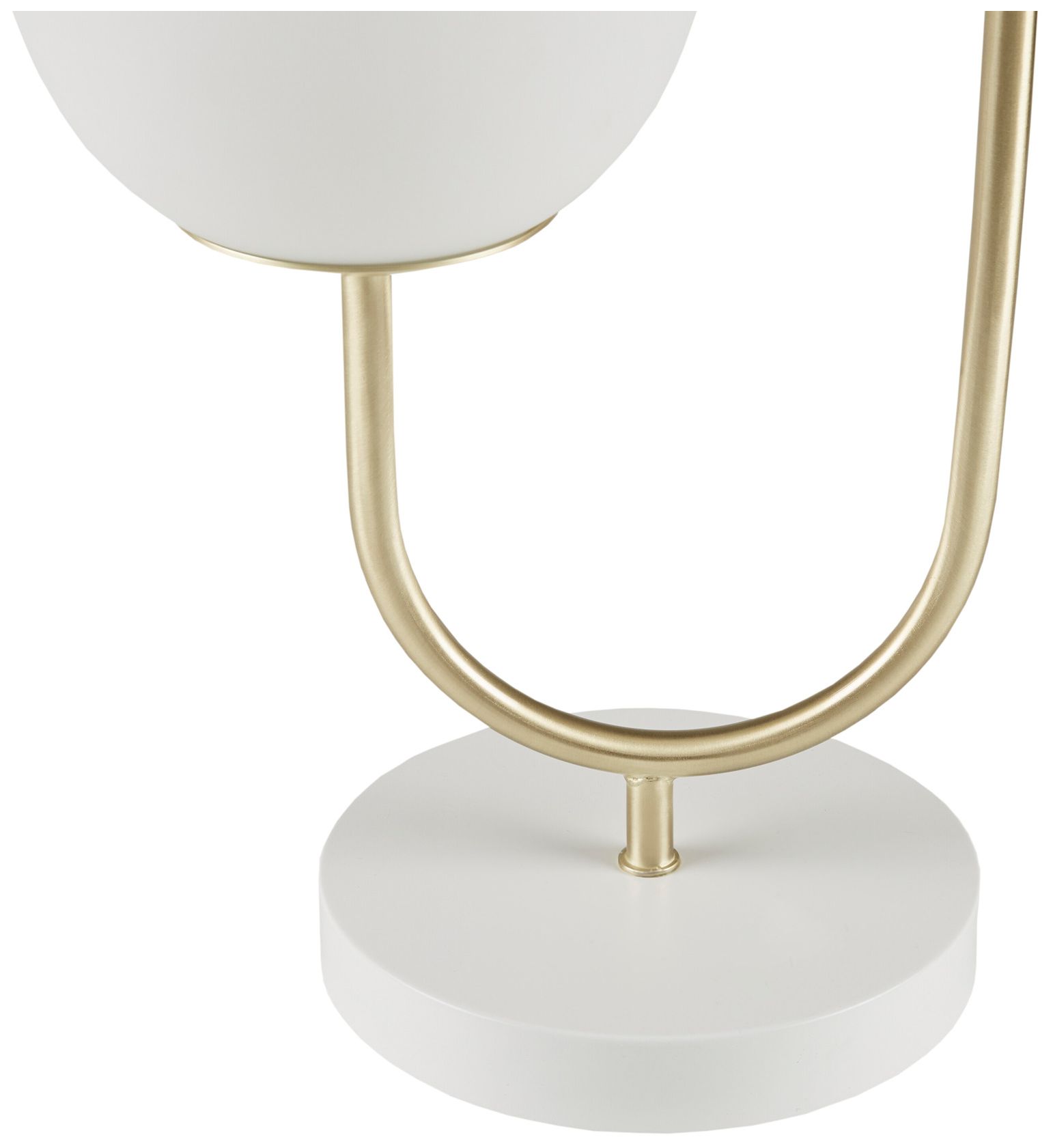 510 Design Gold/White Zusa Metal 2-Light Globe Table Lamp