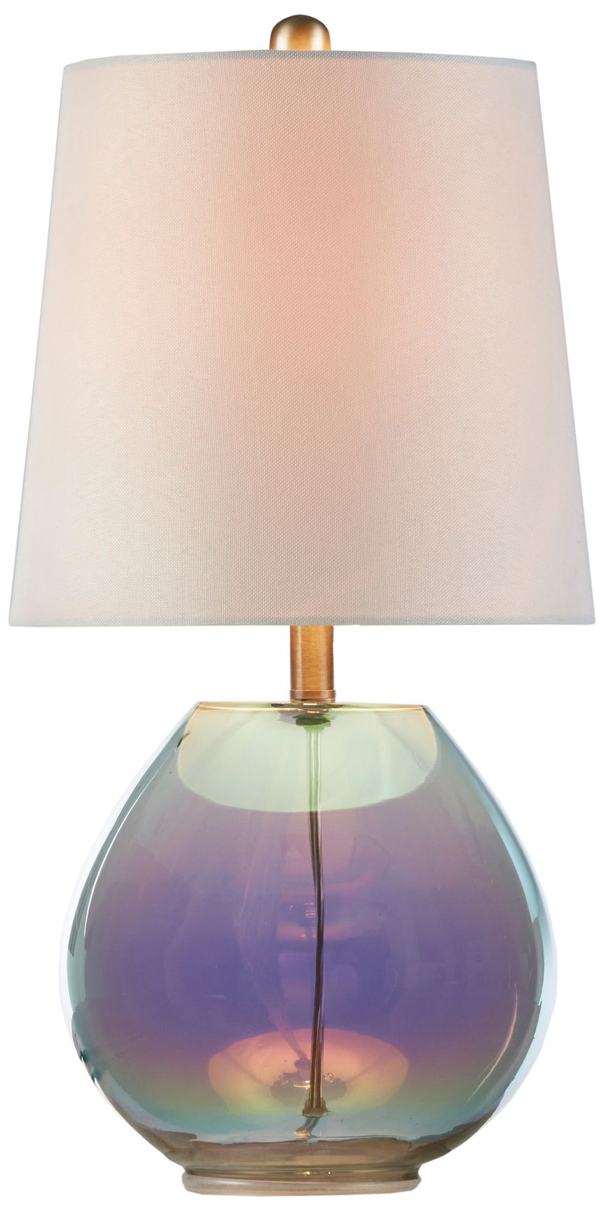 Image 4 510 Design Iridescent Ranier Iridescent Glass Table Lamp more views