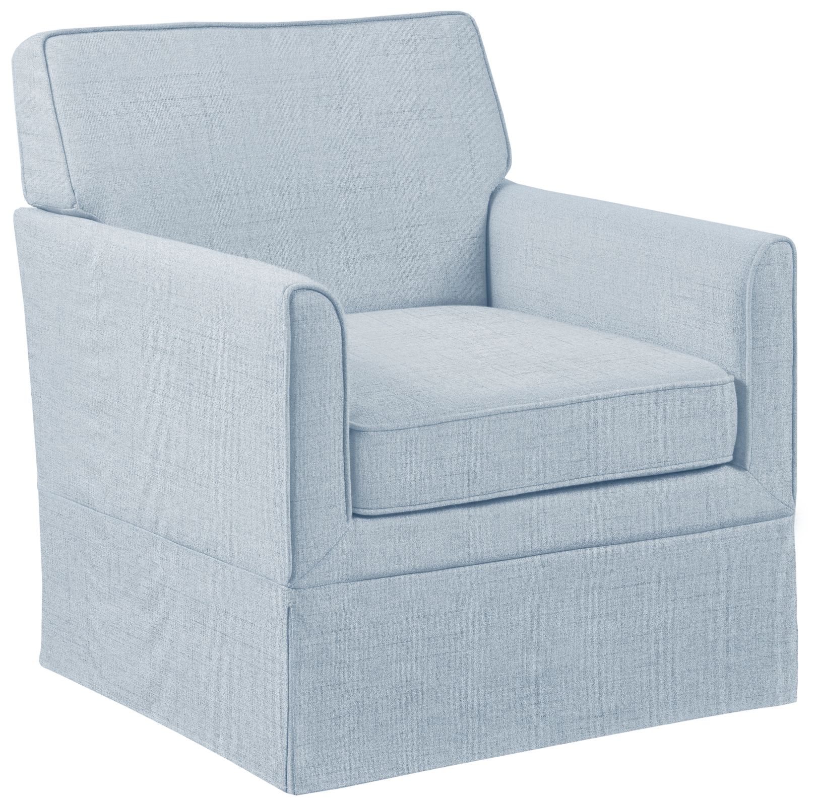 Thumbnail4 of 510 Design Light Blue Paula Slipcover Accent Armchair more views