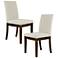 510 Design Light Taupe Upholstered Channel-back Dining Chair Set of 2