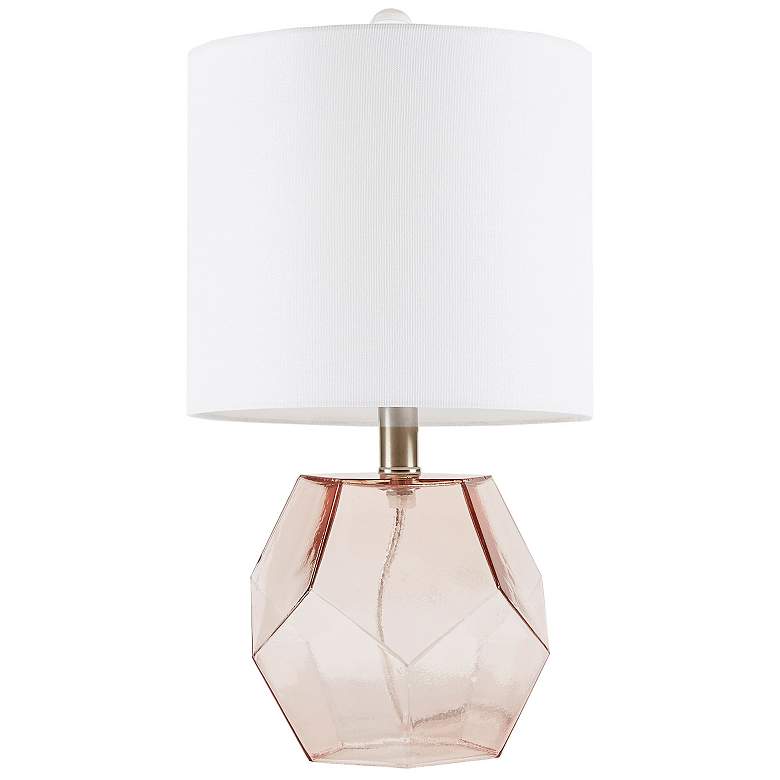 Image 1 510 Design Pink Bella Geometric Glass Table Lamp