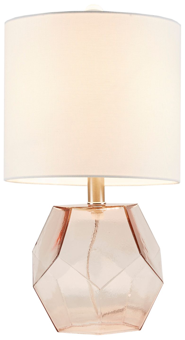 Image 4 510 Design Pink Bella Geometric Glass Table Lamp more views