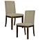 510 Design Taupe Everly Upholstered Channel-back Dining Chair Set of 2
