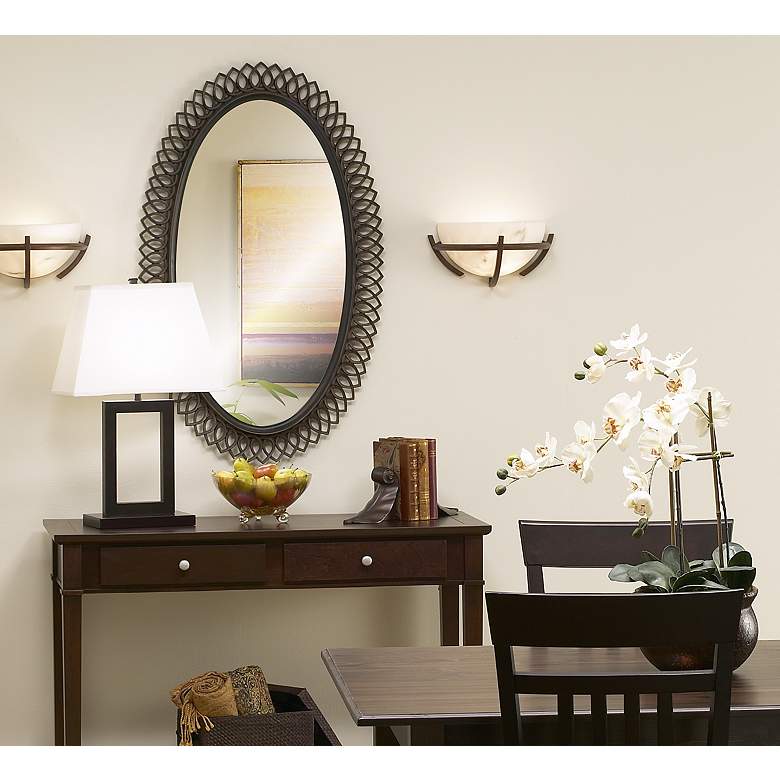 Calavera Collection 6 1/2&quot; High Nutmeg Wall Sconce in scene
