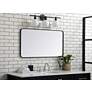1_Evermore Black Metal 22" x 40" Rectangular Wall Mirror in scene