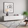 Thumbnail1 of Birmingham 82" Wide White Wood 3-Door 2-Drawer Media Stand in scene