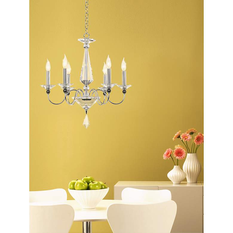 Image 1 Schonbek Jasmine Optic Crystal 22 1/2 inch Wide Chandelier in scene