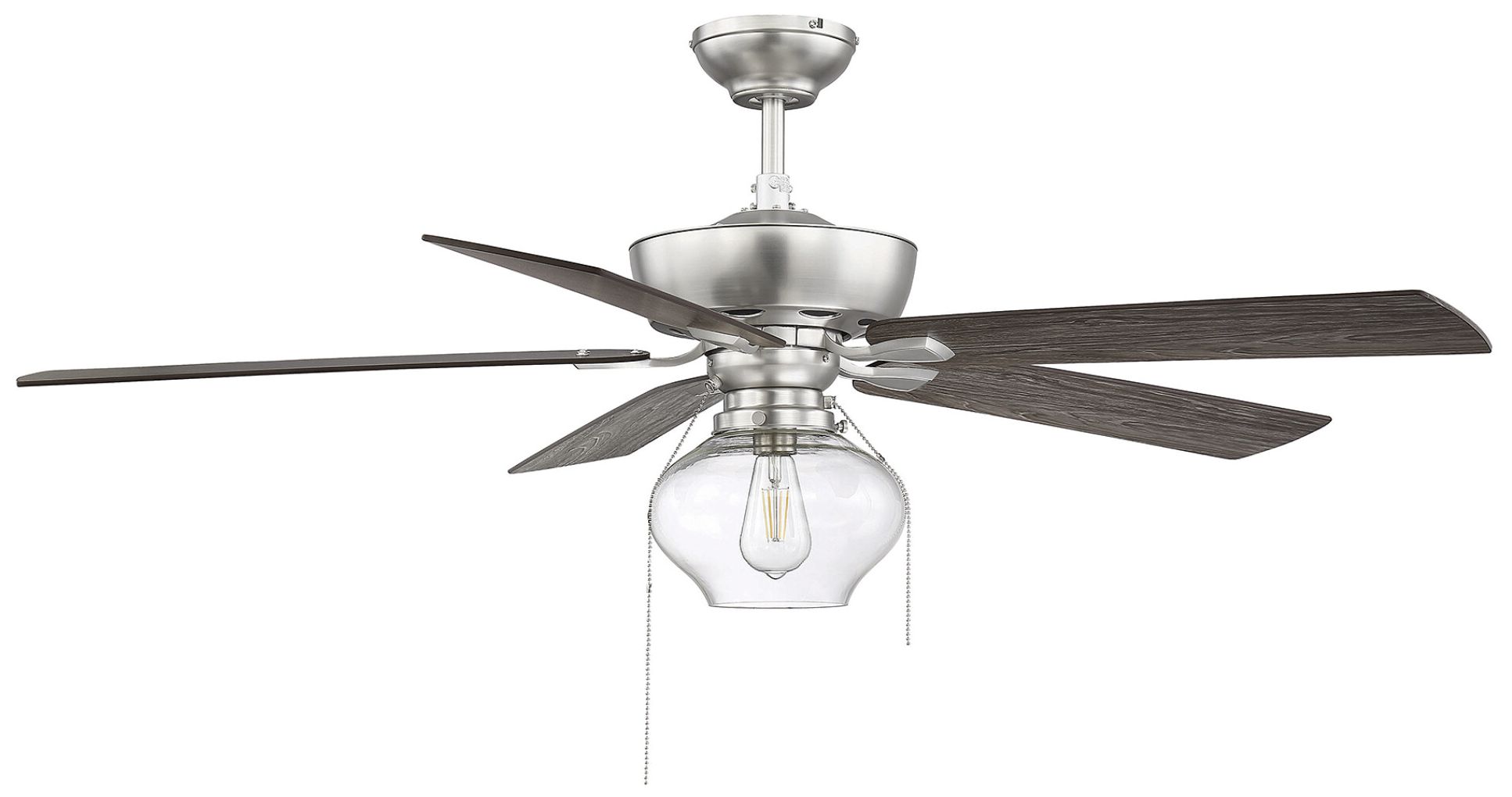 Image 2 52" 1-Light Ceiling Fan in Brushed Nickel