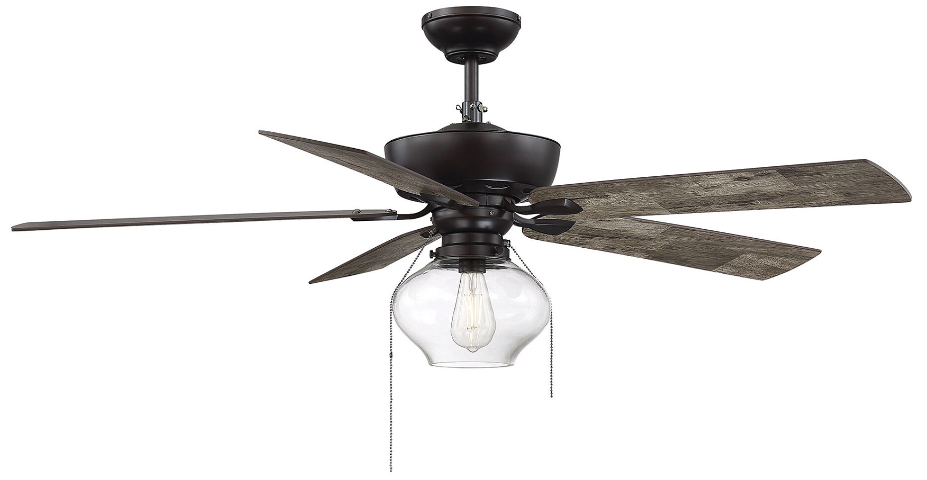 Image 2 52" 1-Light Ceiling Fan in Oil Rubbed Bronze