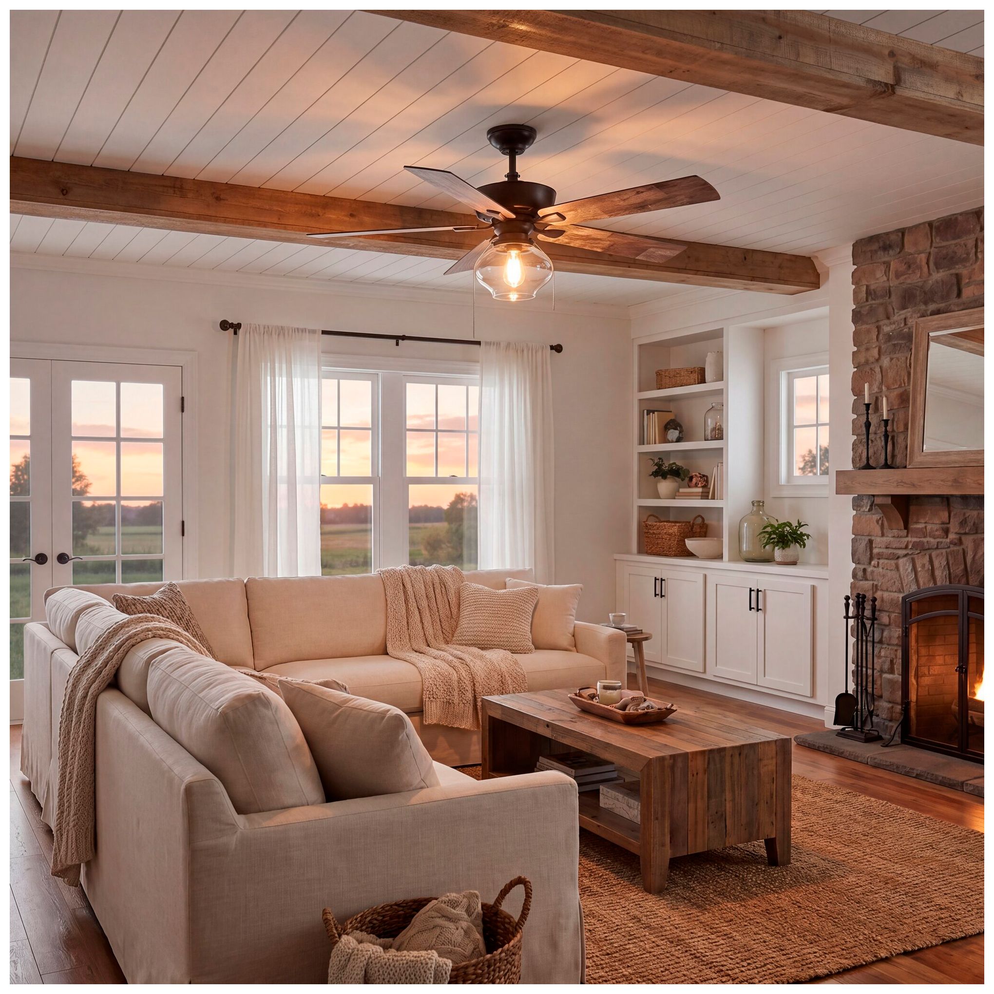 Image 5 52" 1-Light Ceiling Fan in Oil Rubbed Bronze more views