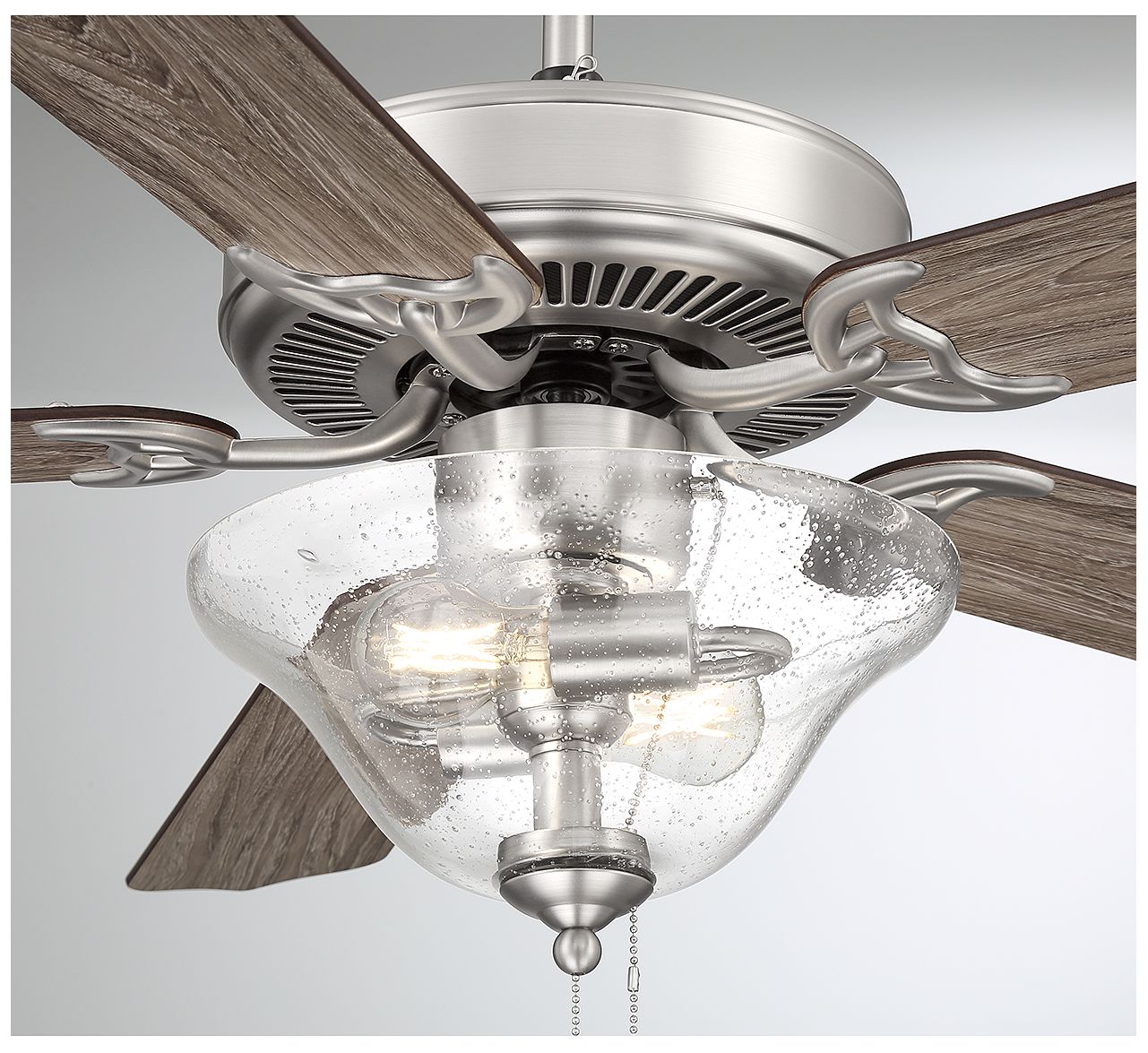 Image 5 52" 2-Light Ceiling Fan in Brushed Nickel more views