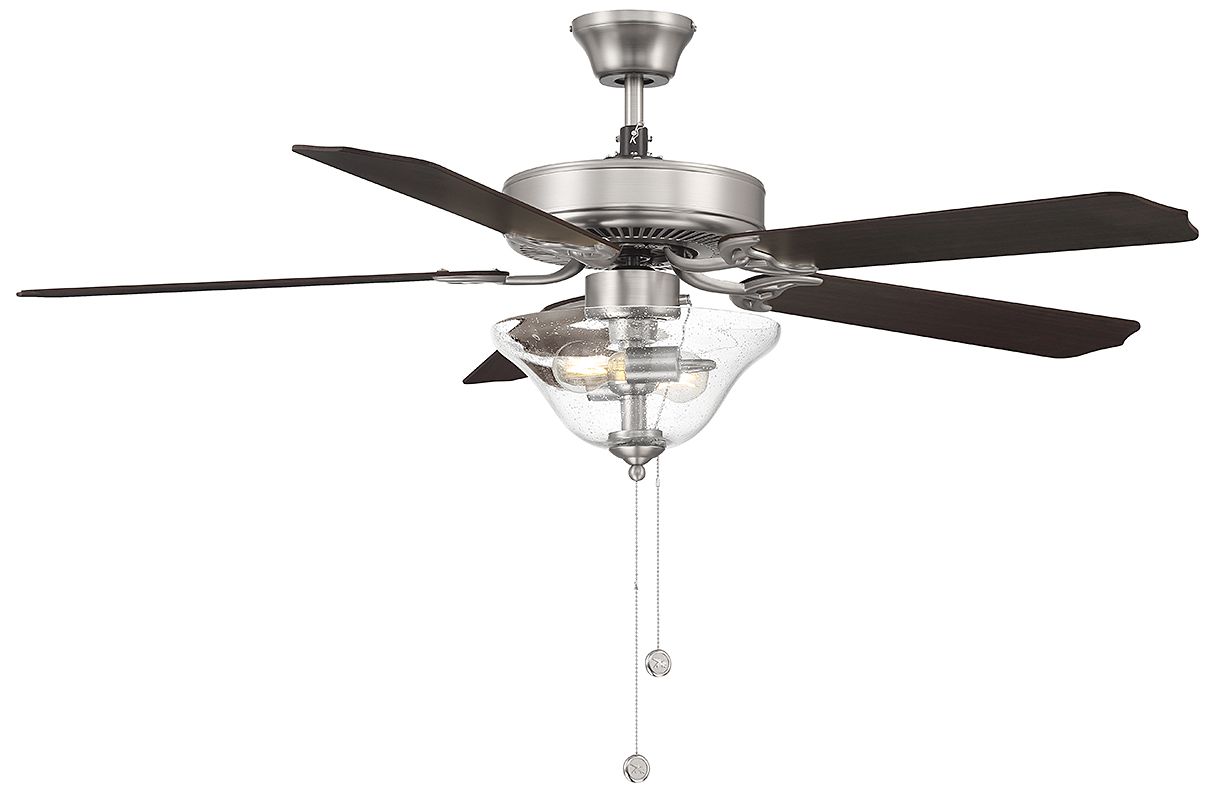 Image 6 52" 2-Light Ceiling Fan in Brushed Nickel more views