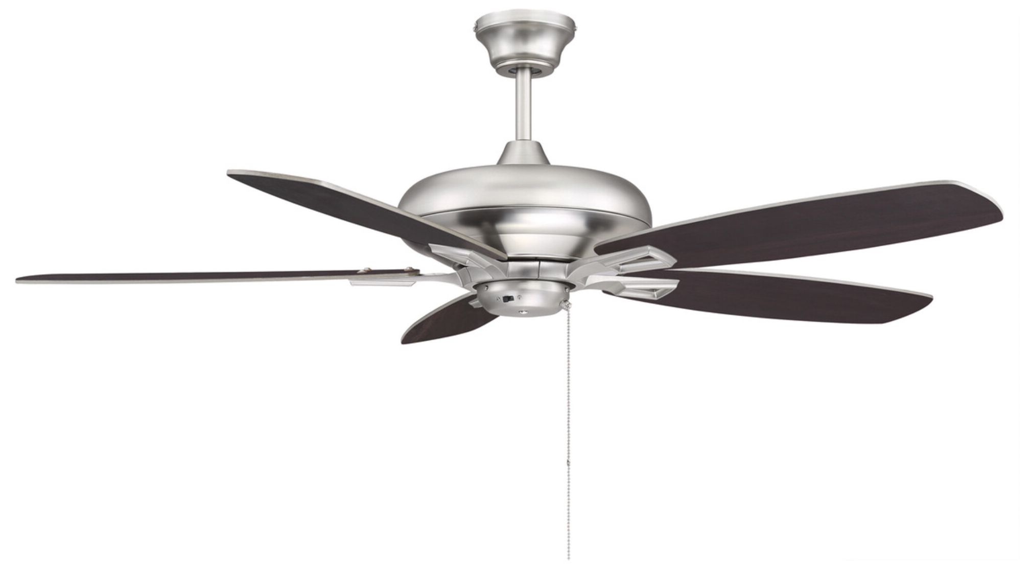 Image 3 52" 2-Light Ceiling Fan in Brushed Nickel more views