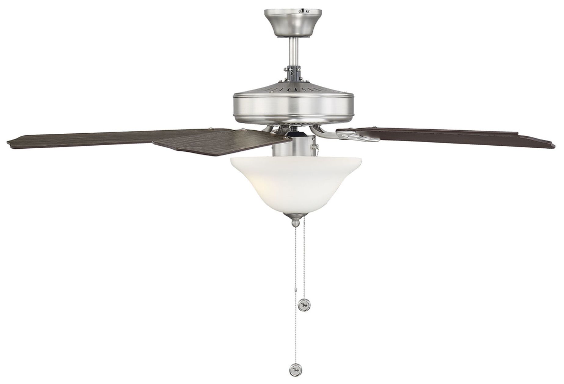 Thumbnail4 of 52" 2-Light Ceiling Fan in Brushed Nickel more views