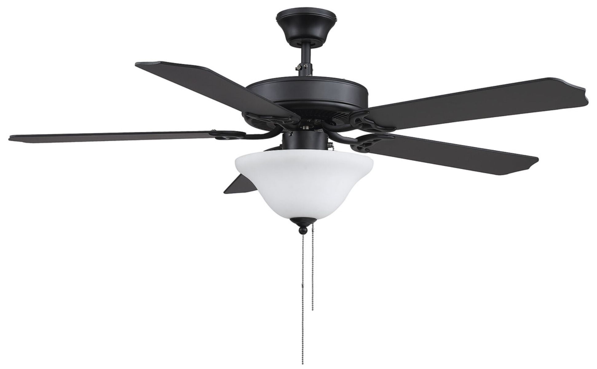 Image 3 52" 2-Light Ceiling Fan in Matte Black more views