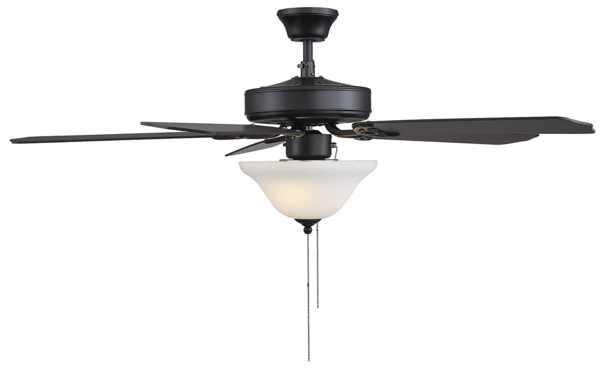 Image 5 52" 2-Light Ceiling Fan in Matte Black more views