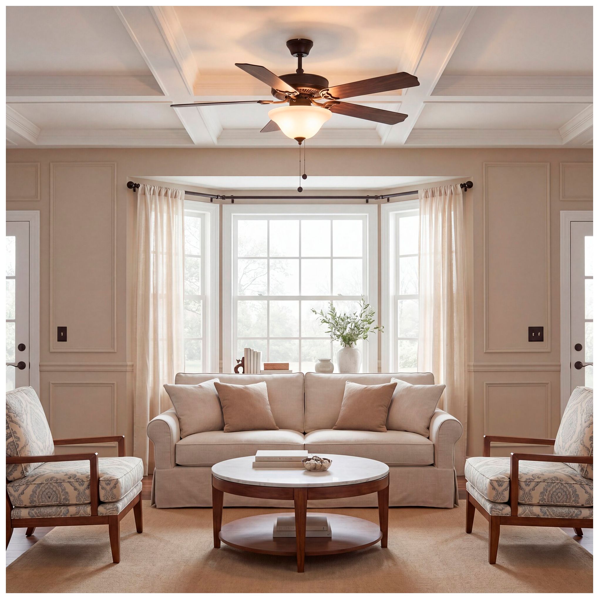 Image 7 52" 2-Light Ceiling Fan in Oil Rubbed Bronze more views