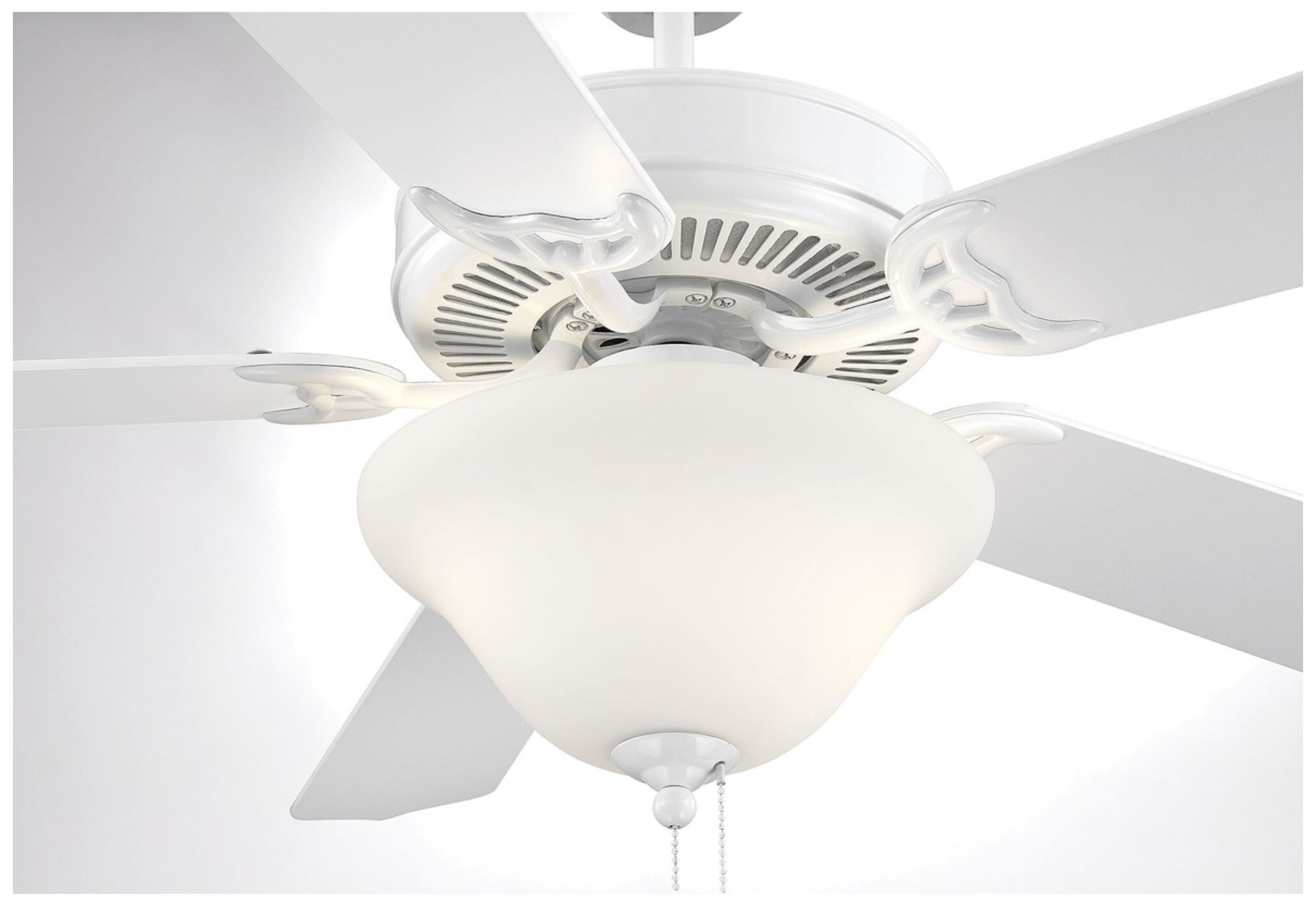 Image 5 52" 2-Light Ceiling Fan in White more views