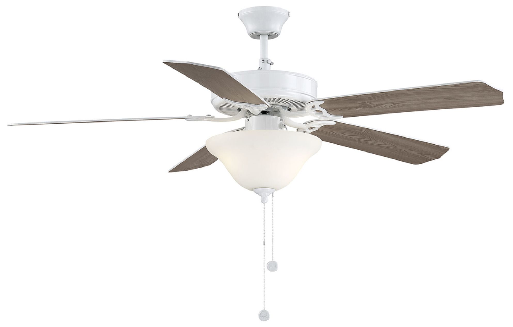 Image 6 52" 2-Light Ceiling Fan in White more views