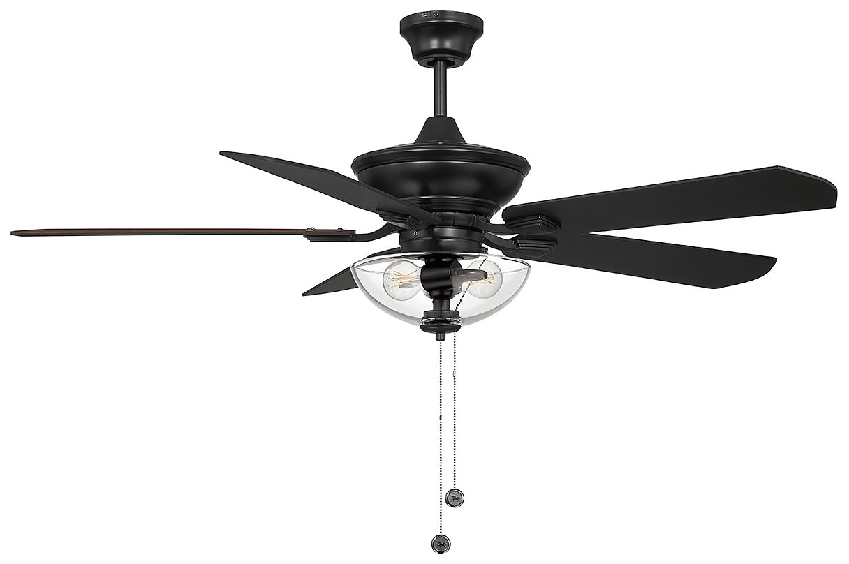 Image 2 52" 2-Light Outdoor Ceiling Fan in Matte Black more views