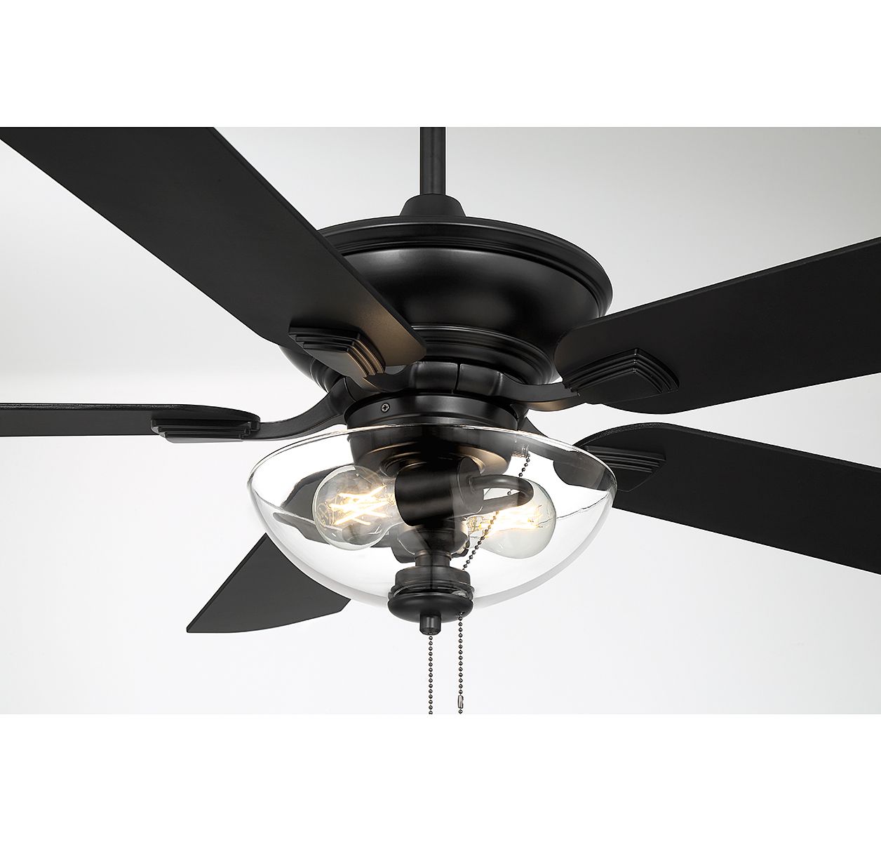 Image 5 52" 2-Light Outdoor Ceiling Fan in Matte Black more views