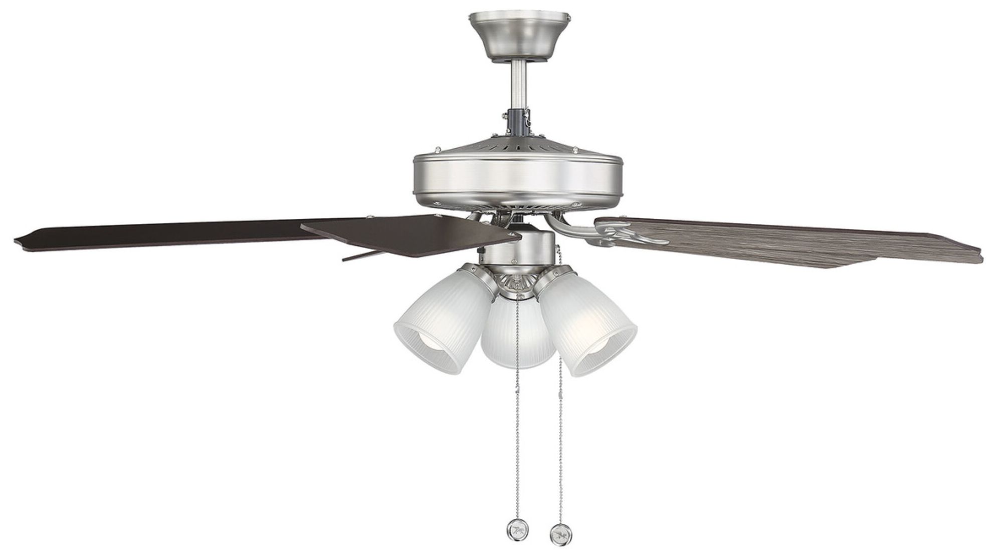 Image 3 52" 3-Light Ceiling Fan in Brushed Nickel more views