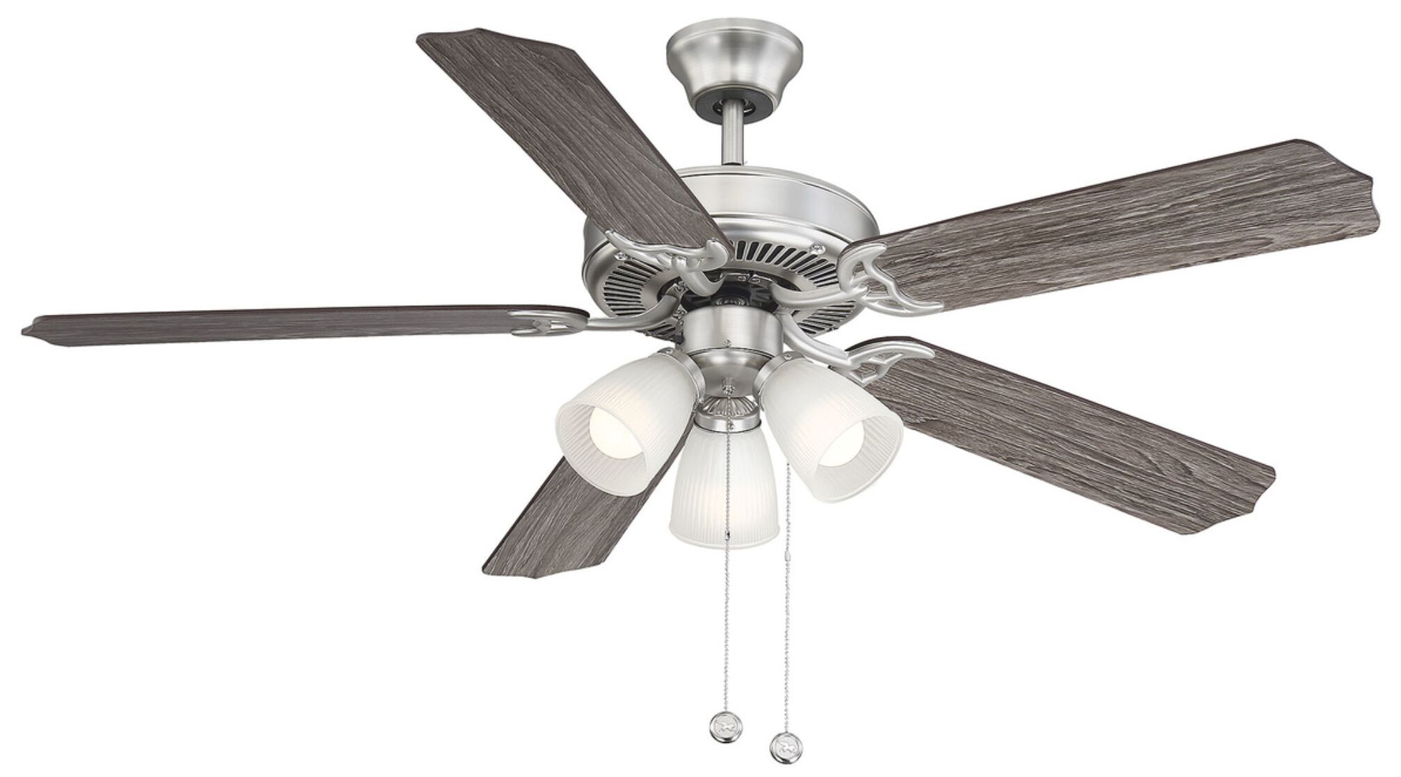 Image 4 52" 3-Light Ceiling Fan in Brushed Nickel more views