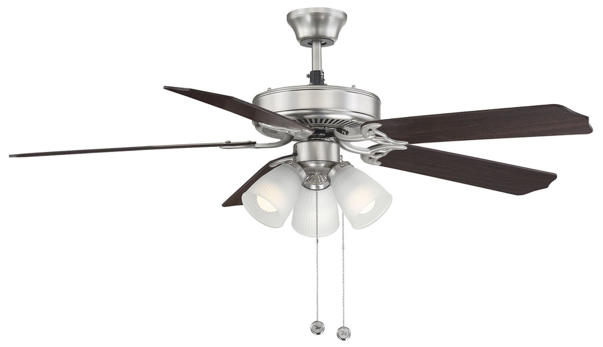 Image 6 52" 3-Light Ceiling Fan in Brushed Nickel more views