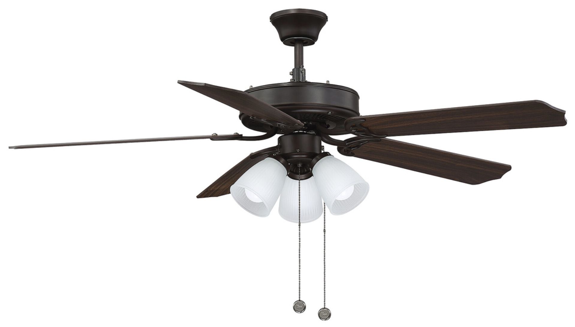 Image 3 52" 3-Light Ceiling Fan in Oil Rubbed Bronze more views