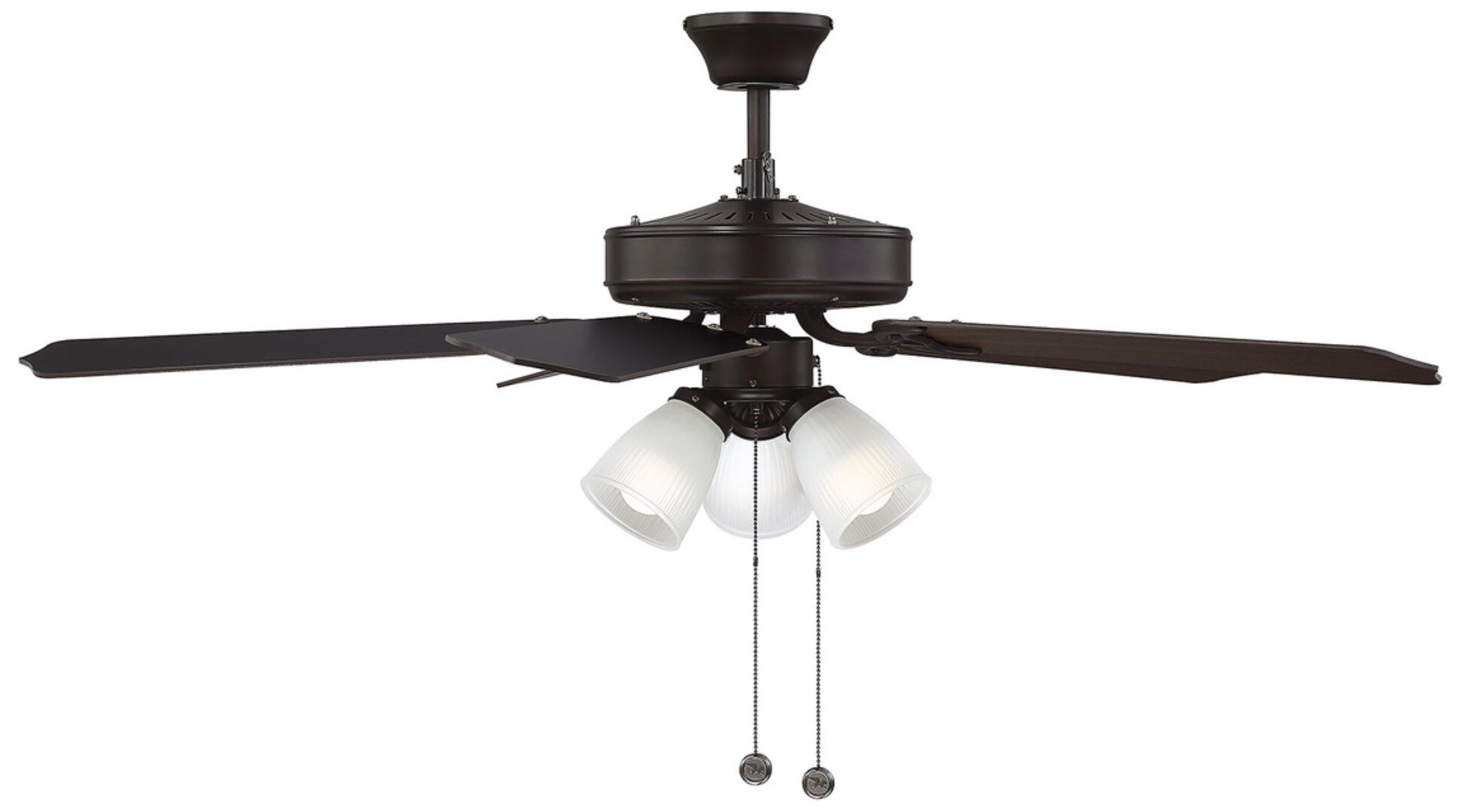 Image 4 52" 3-Light Ceiling Fan in Oil Rubbed Bronze more views