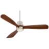 52" Casa Delta-Wing Brushed Nickel LED Ceiling Fan with Remote Control