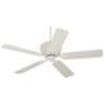 52" Casa Deville Antique Rubbed White Ceiling Fan with Pull Chain