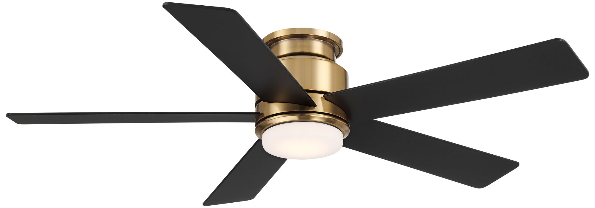 52" Casa Vieja Grand Palm Soft Brass LED Damp Rated Hugger Fan Image 7