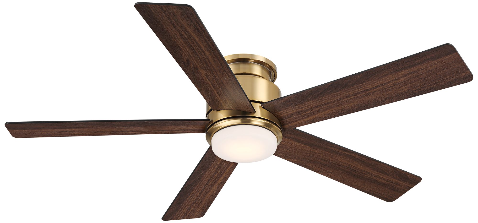 52" Casa Vieja Grand Palm Soft Brass LED Damp Rated Hugger Fan Image 10