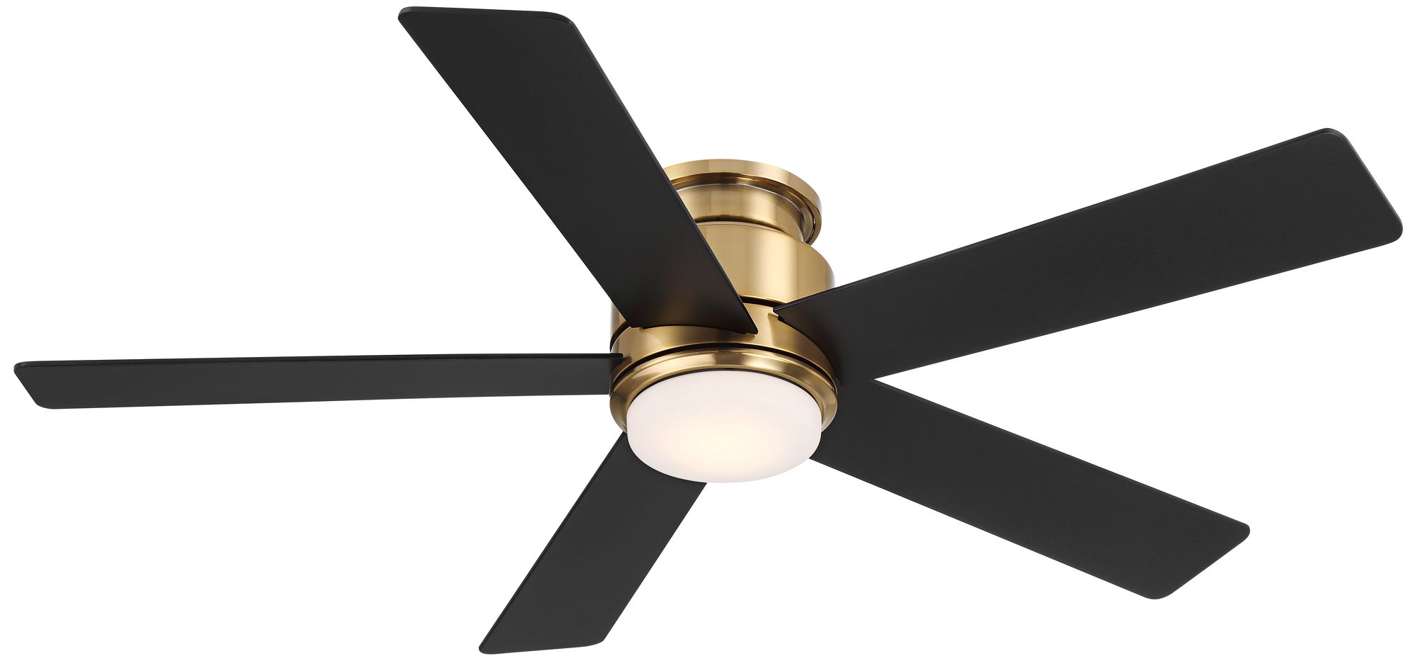 52" Casa Vieja Grand Palm Soft Brass LED Damp Rated Hugger Fan Image 11