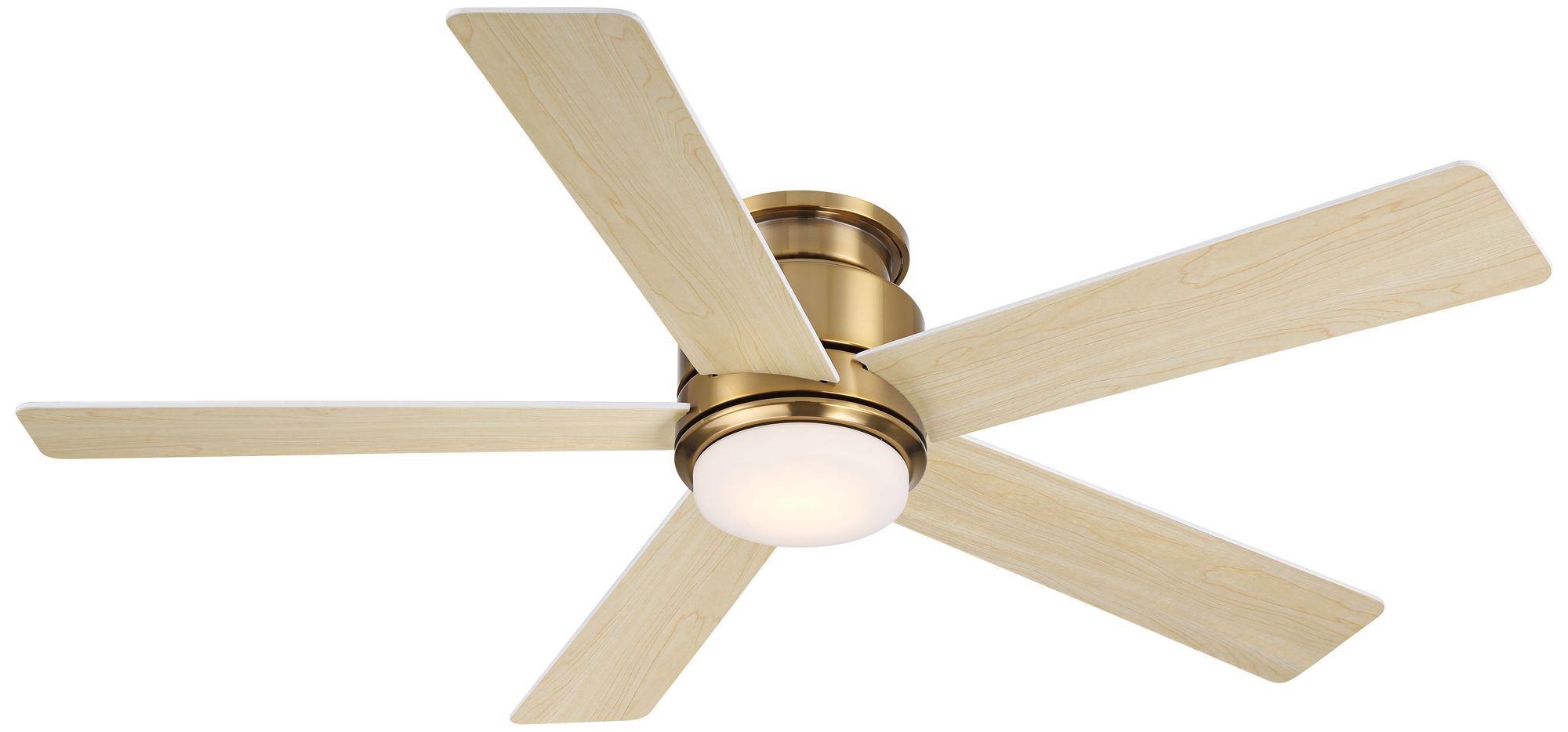 52" Casa Vieja Grand Palm Soft Brass LED Damp Rated Hugger Fan Image 11