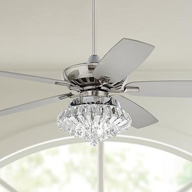52" Casa Vieja Journey Brushed Nickel Deco LED Ceiling Fan with Remote