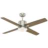 52" Casablanca Axial Matte Nickel LED Ceiling Fan with Wall Control