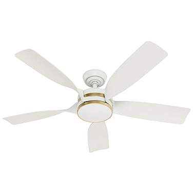 52" Casablanca Julia ENERGY STAR Fresh White Damp Rated Ceiling Fan