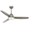 52" Casablanca Wisp Pewter LED Ceiling Fan with Remote Control