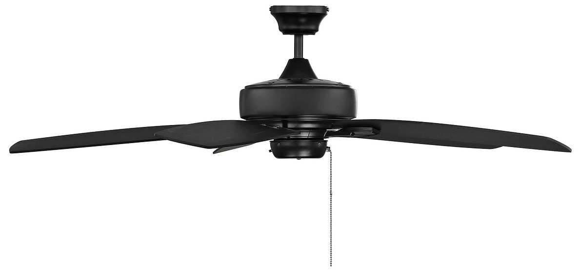 Image 3 52" Ceiling Fan in Matte Black more views