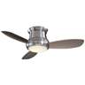 52" Concept II Brushed Nickel Flushmount LED Ceiling Fan with Remote