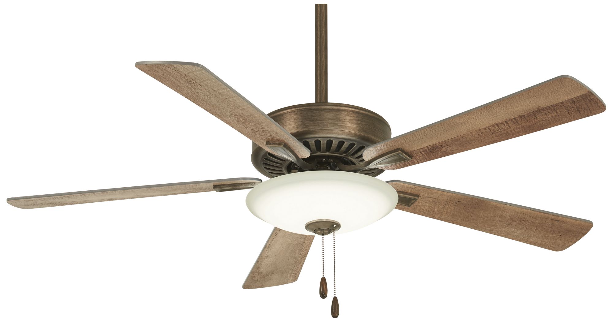52" Contractor OilRubbed Bronze LED Light Pull Chain Ceiling Fan