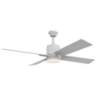 52" Craftmade Teana White LED Ceiling Fan with Remote