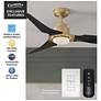 Thumbnail4 of 52" Eula ENERGY STAR Brass Damp Rated Ceiling Fan more views