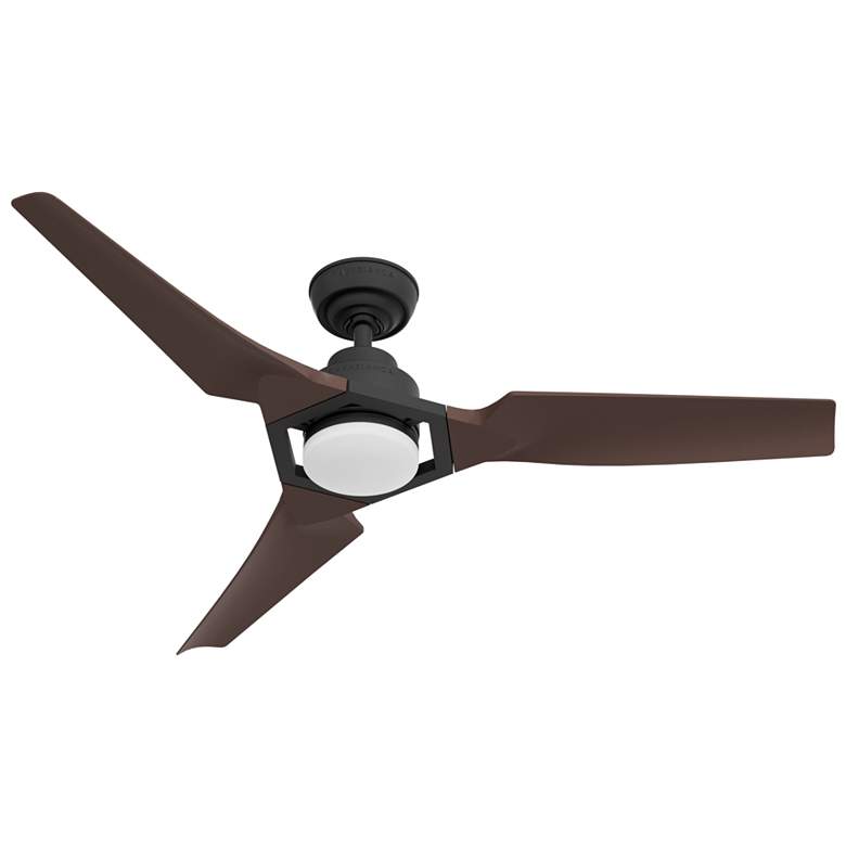 Image 1 52" Eula Matte Black ENERGY STAR Damp Rated Ceiling Fan