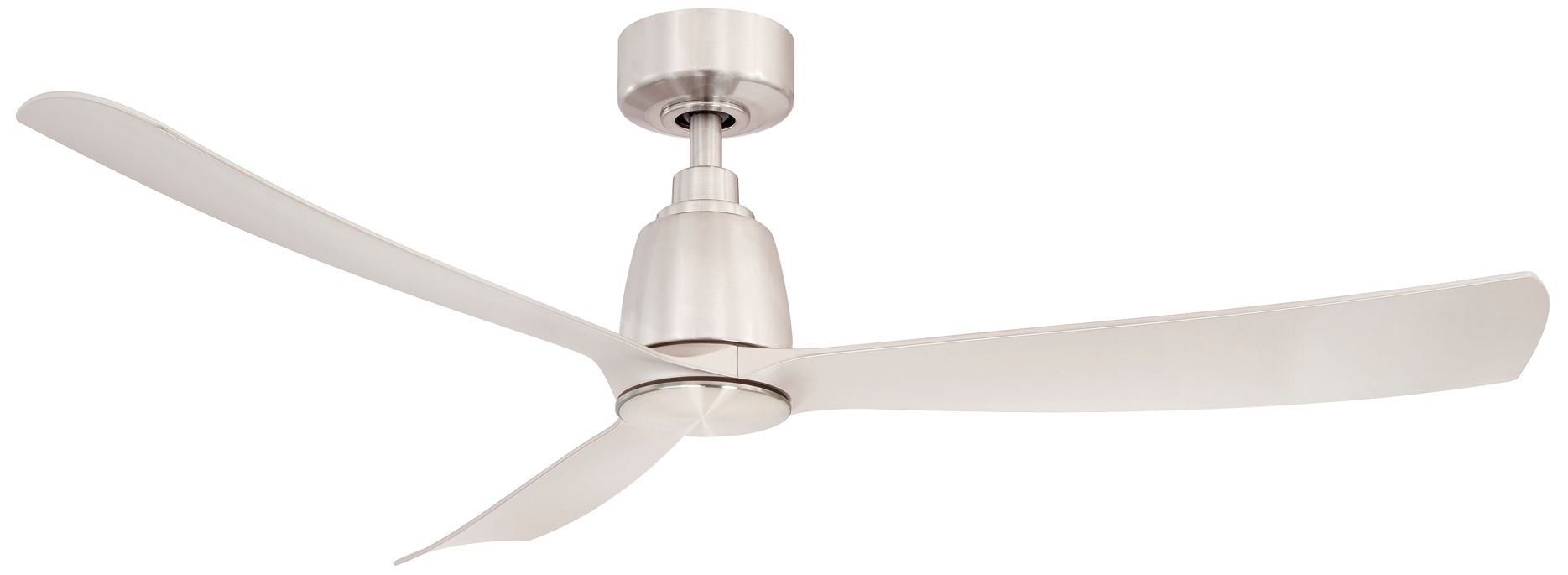52" Fanimation Kute Matte White Damp Rated Smart Ceiling Fan 83T74