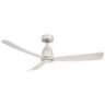 52" Fanimation Kute Brushed Nickel Damp Rated Ceiling Fan with Remote