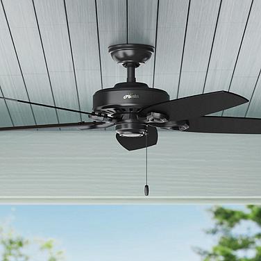52" Hunter Builder Elite Matte Black Ceiling Fan