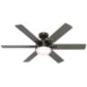 52" Hunter Hardaway Noble Bronze LED Ceiling Fan with Remote